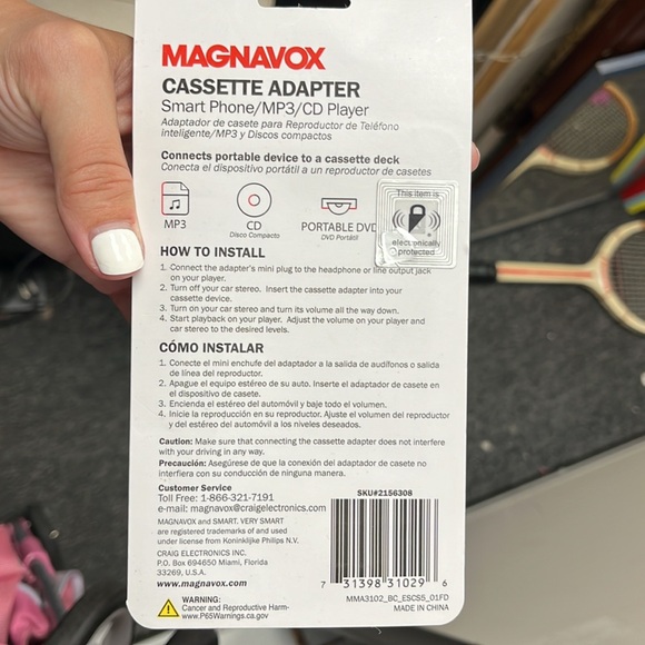 Magnavox cassette adapter Smart Phone/ MP3 / CD player - Picture 4 of 4